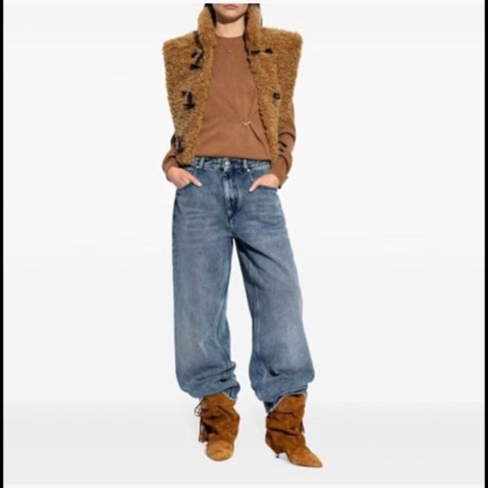 Slouchy Ankle Boots Pointed Toe Kitten Heels Wide Calf Boho Suede Fold Over new - Picture 5 of 8